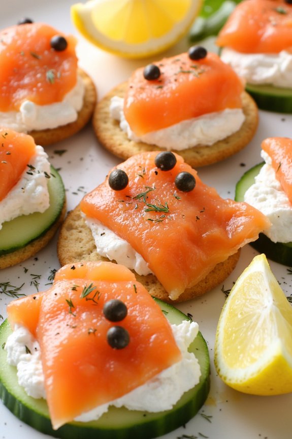 sophisticated smoked salmon bites