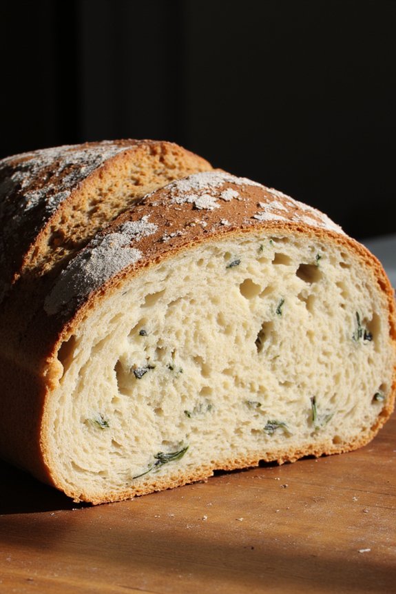 sourdough with sage parmesan