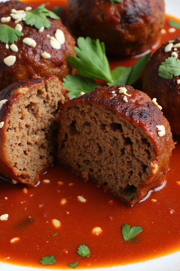 spicy chipotle beef meatballs