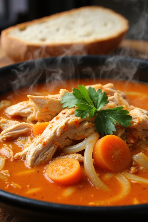 spicy flavorful italian chicken broth