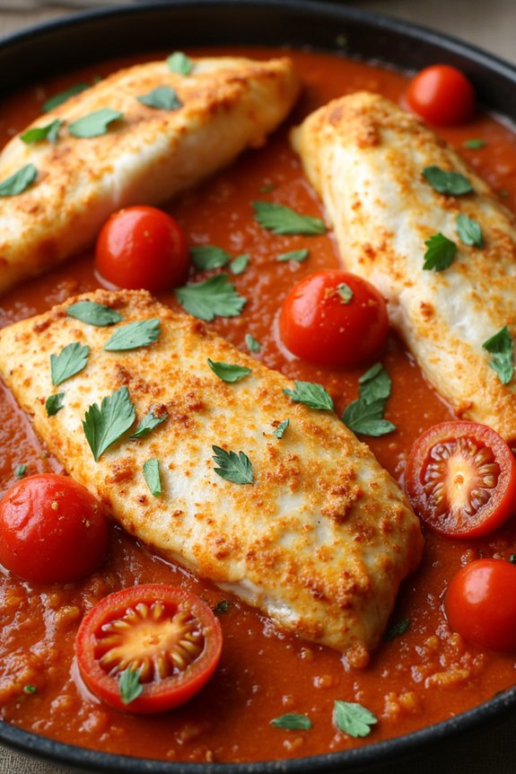 spicy flavorful mediterranean cod