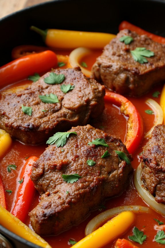 spicy italian beef skillet