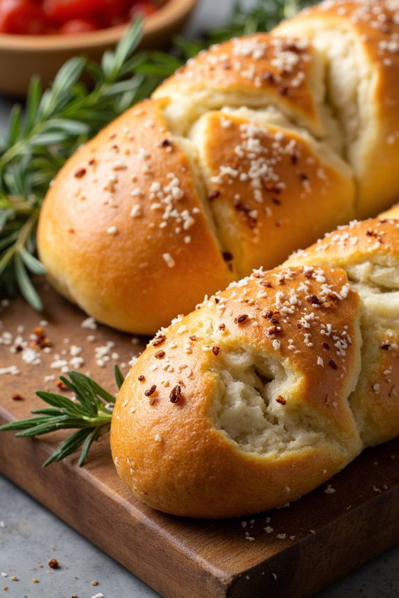 spicy pepper flake breadsticks