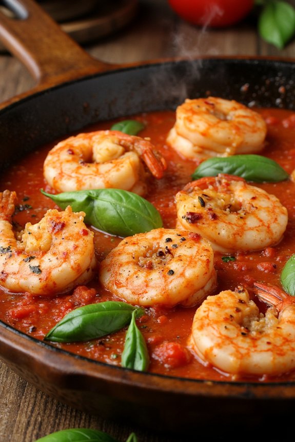 spicy shrimp in tomato sauce