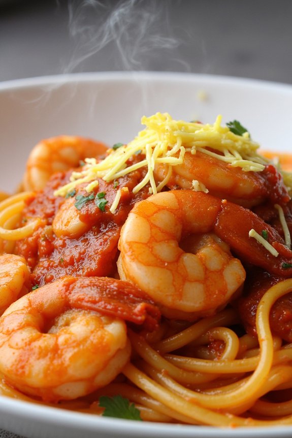 spicy shrimp pasta delight