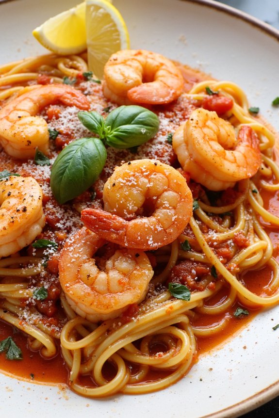 spicy shrimp pasta delight