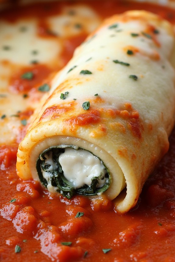 spinach and ricotta cannelloni