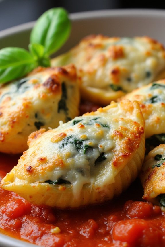 spinach ricotta pasta delight