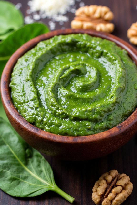 spinach walnut pesto recipe