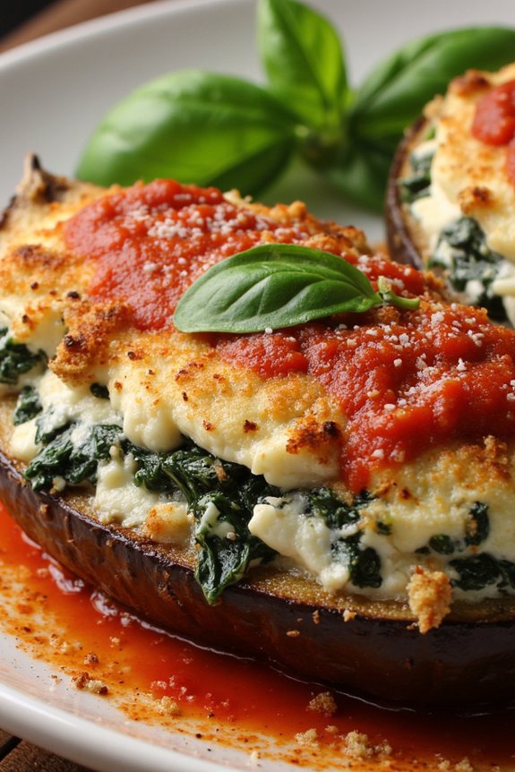 stuffed eggplant with ricotta