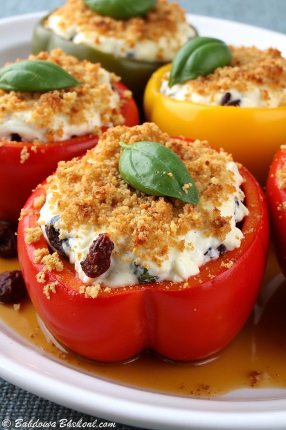 stuffed peppers with goat cheese