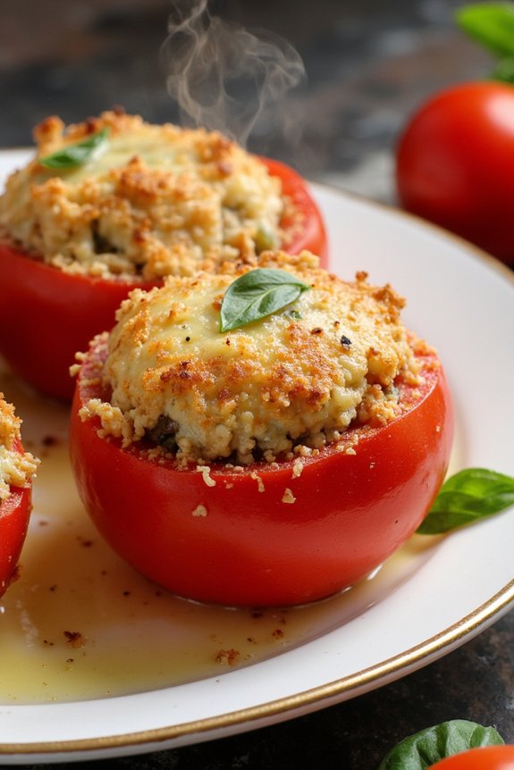 stuffed tomatoes with herbs