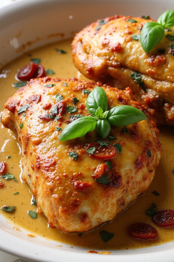 succulent chicken with tomatoes