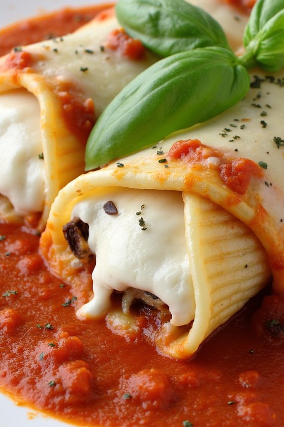 sun dried tomato goat cheese manicotti