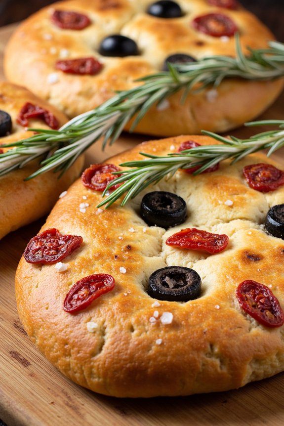 sun dried tomato olive focaccia
