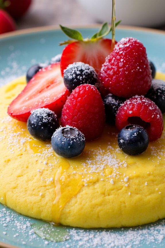 sweet creamy polenta dessert