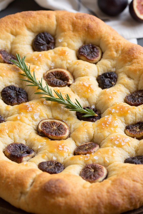sweet savory fig focaccia