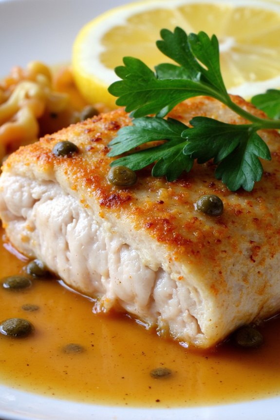 tender veal in lemon sauce