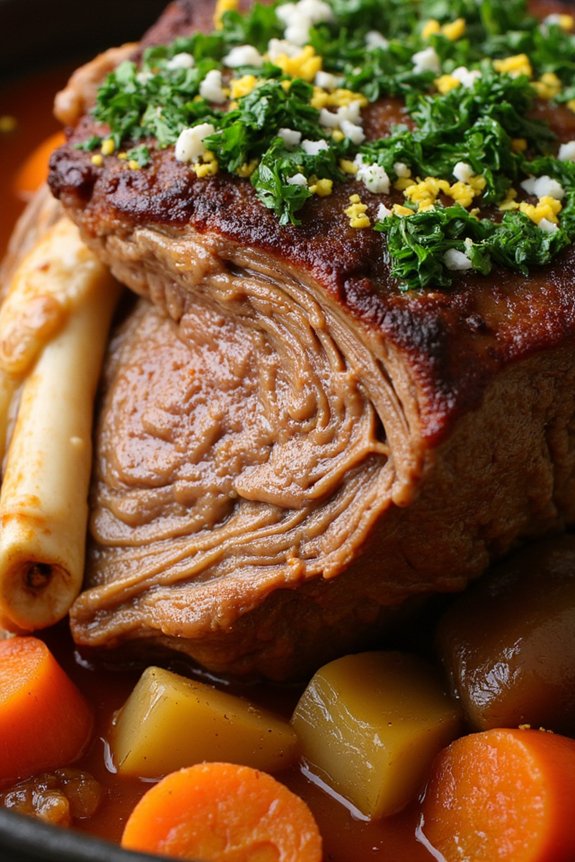 tender veal shanks braised