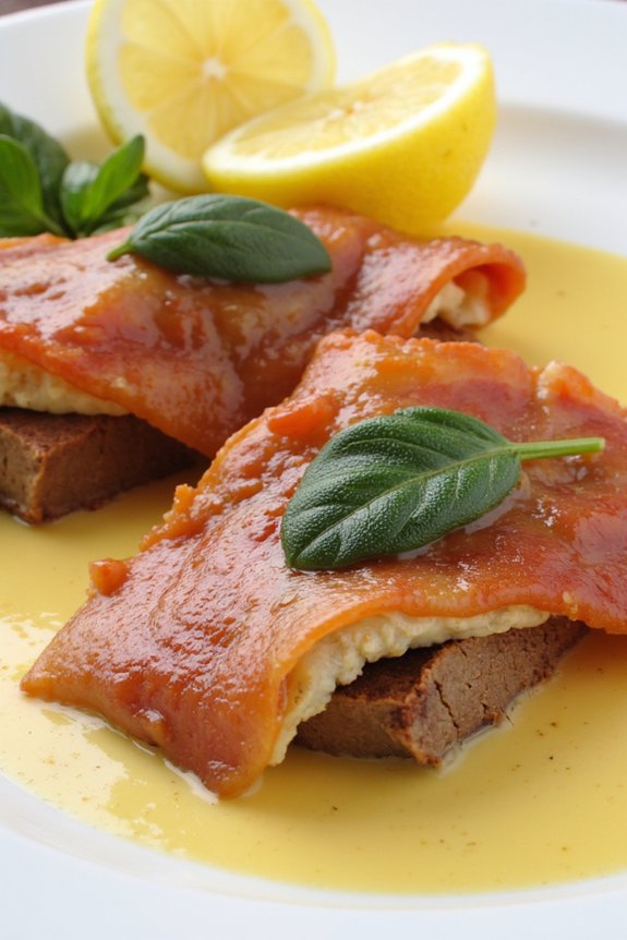 tender veal wrapped prosciutto