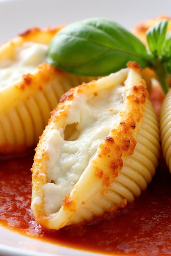 three cheese stuffed shells recipe
