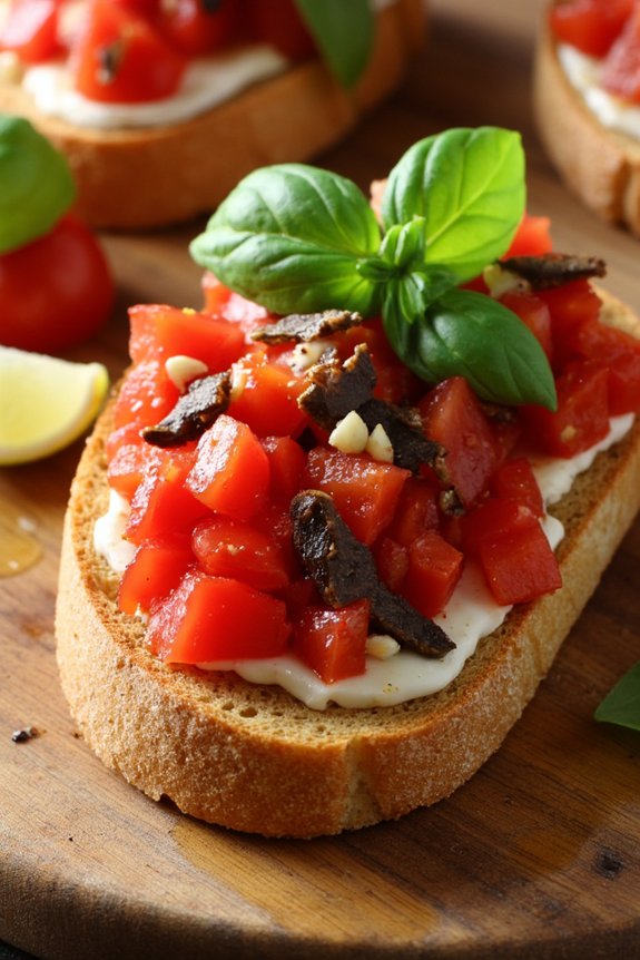 tomato anchovy bruschetta recipe