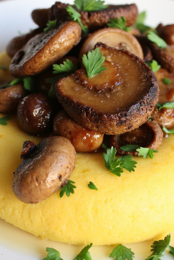 truffle infused creamy polenta