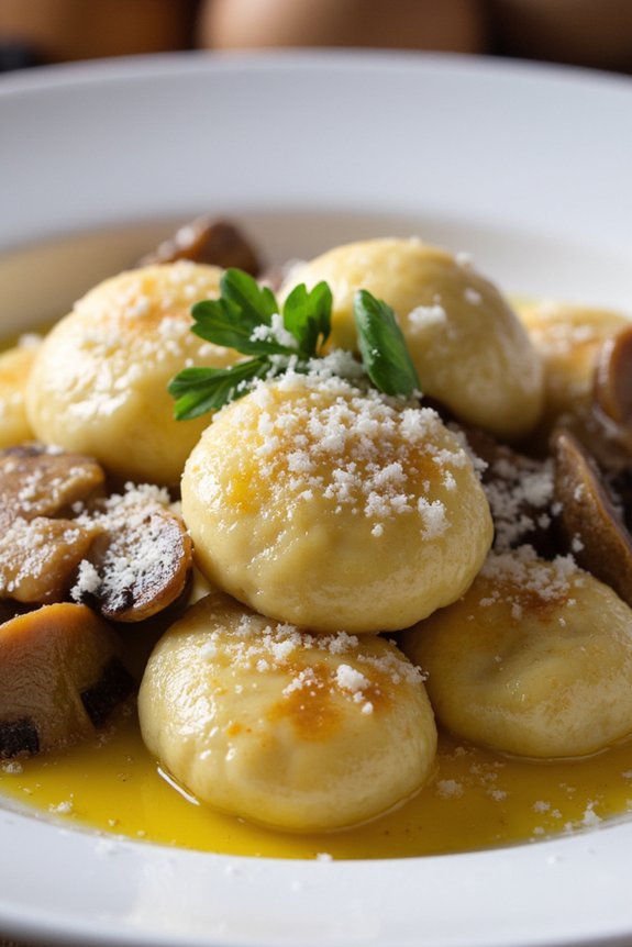 truffle oil mushroom gnocchi recipe