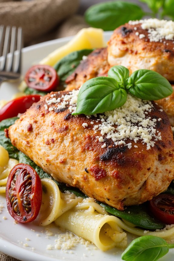 tuscan chicken with creamy sauce