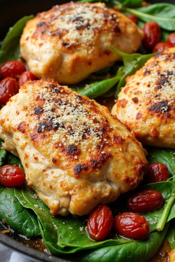 tuscan chicken with spinach