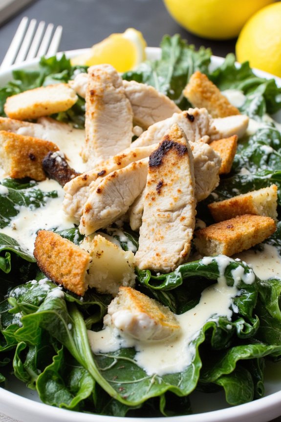 tuscan kale chicken salad