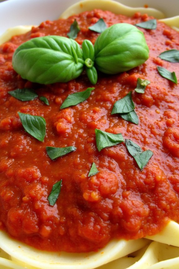 tuscan marinara with basil