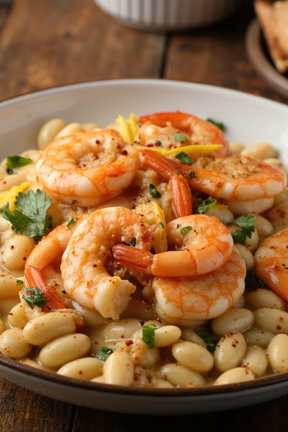 tuscan shrimp with white beans