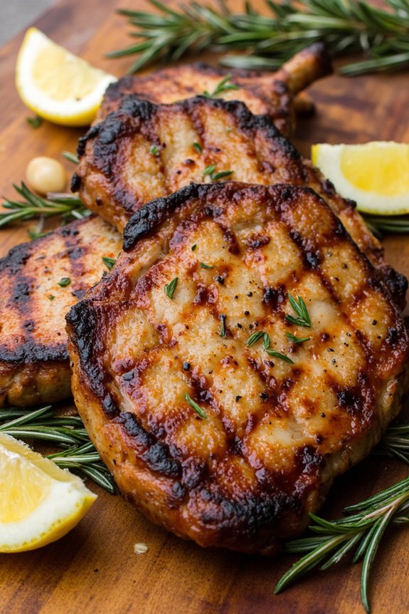 tuscan style grilled pork chops