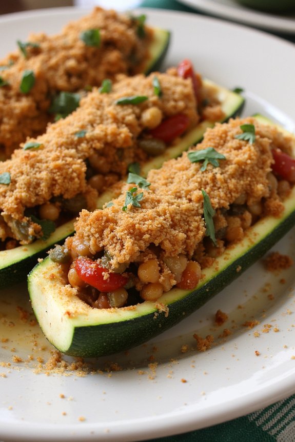vegan stuffed zucchini recipe