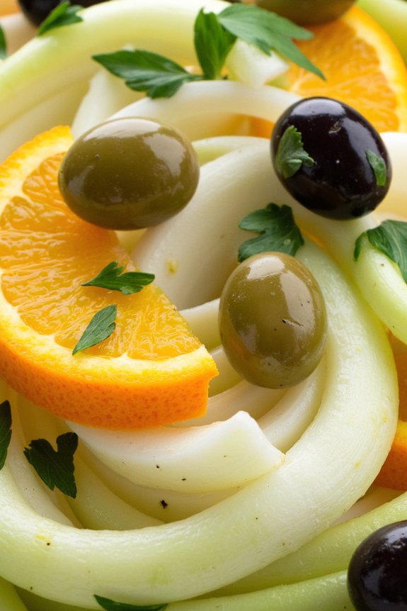 vibrant fennel orange salad