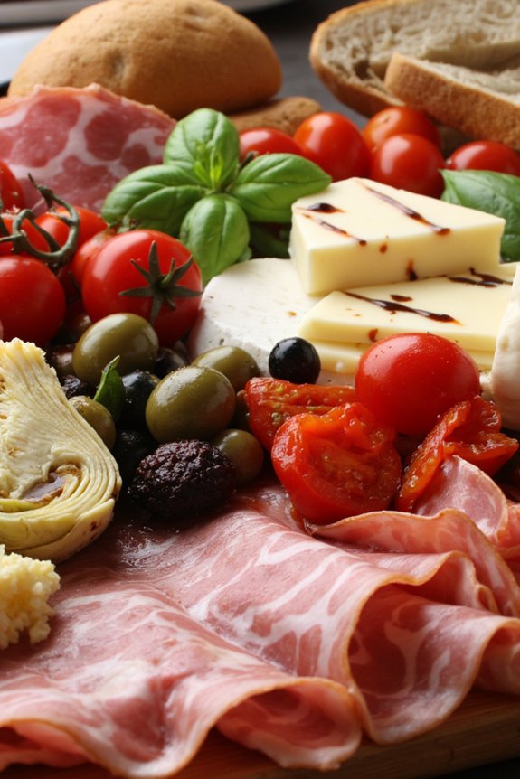 vibrant italian appetizer platter