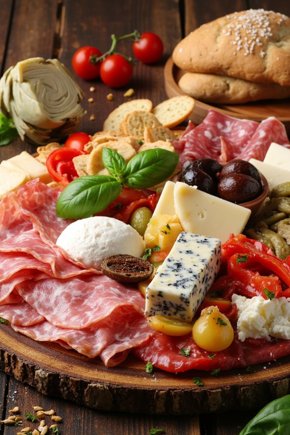 vibrant italian appetizer platter