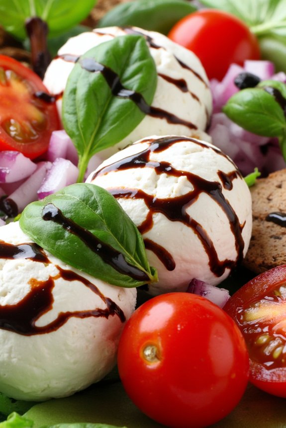 vibrant italian caprese salad