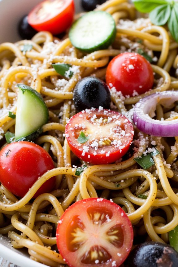 vibrant italian pasta salad
