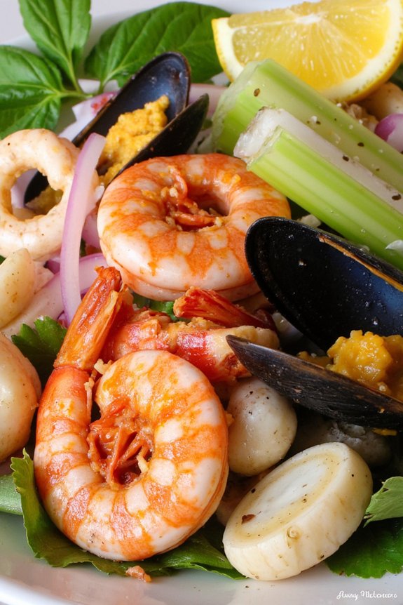 vibrant italian seafood salad