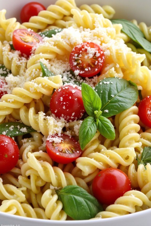 vibrant lemon basil pasta