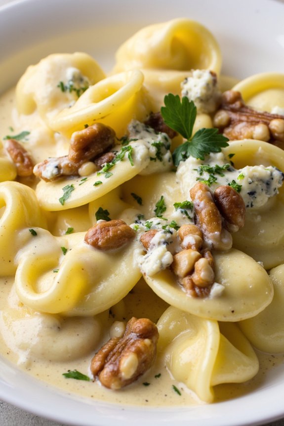 walnut blue cheese tortellini