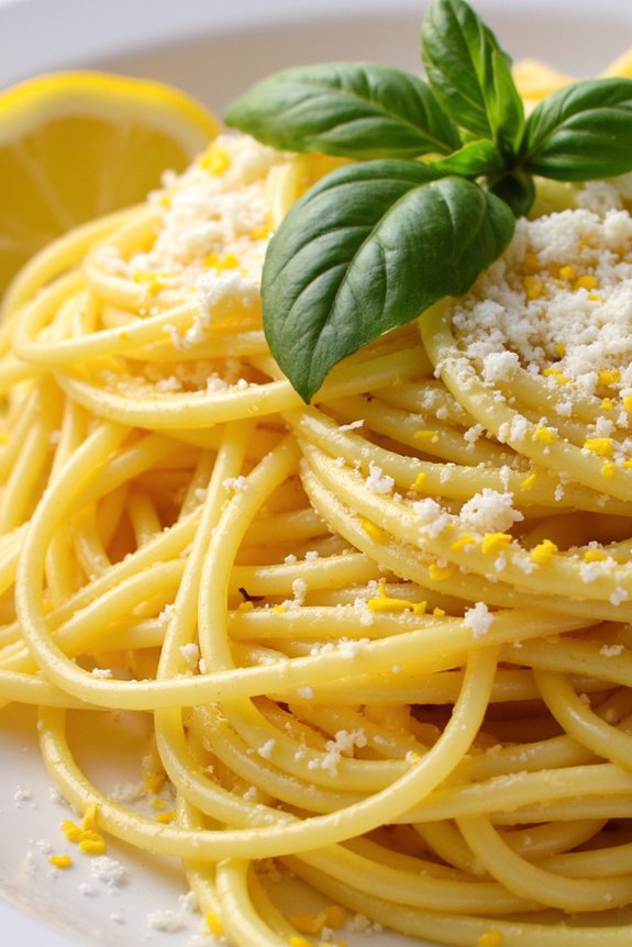 zesty amalfi lemon spaghetti