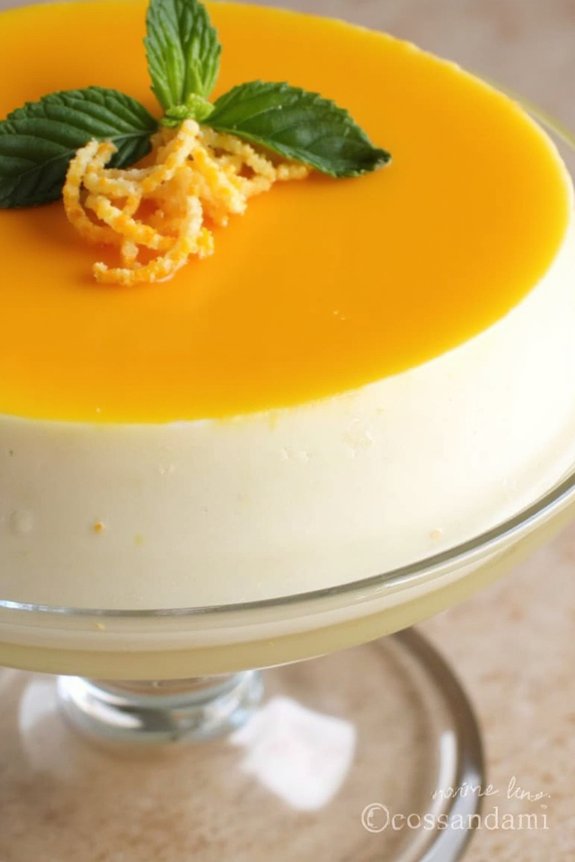 zesty cardamom orange panna cotta