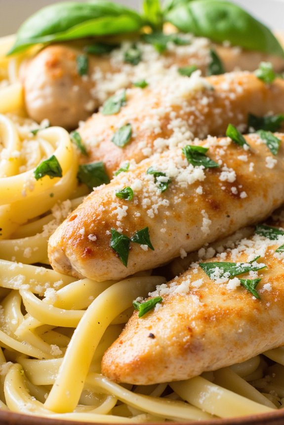 zesty lemon basil chicken pasta