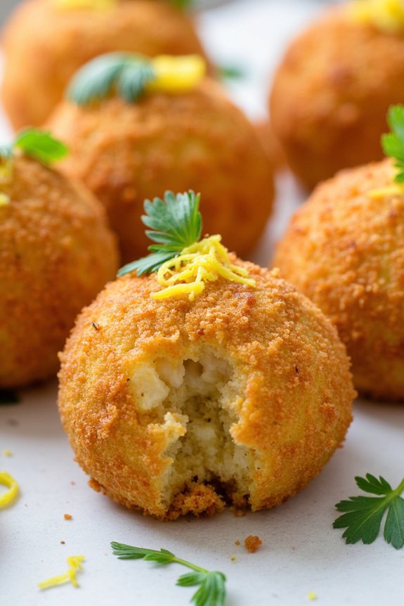 zesty lemon herb rice balls