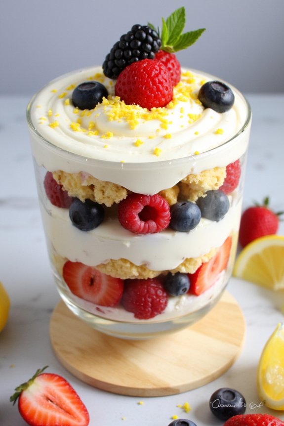 zesty limoncello cream parfait