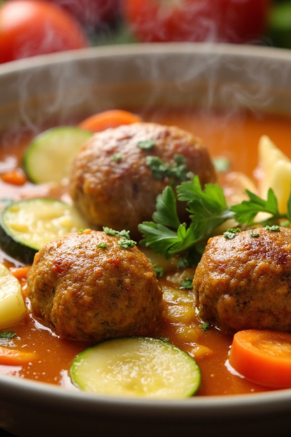 zucchini meatball soup recipe