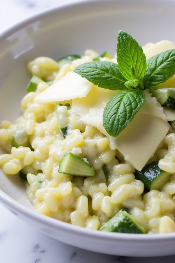 zucchini mint risotto recipe